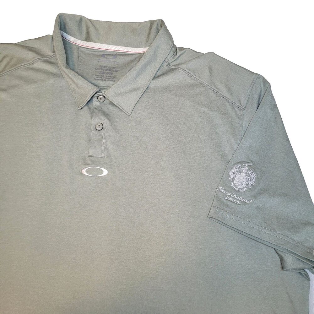 Oakley Hydrolix Mens 2XL Trump National Jupiter Performance Golf Polo Shirt